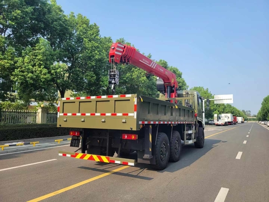 Chinese Dongfeng Brand 6WD 6X6 Truck Mounted Crane With XCMG 8 Tons 10 Ton Crane For military use