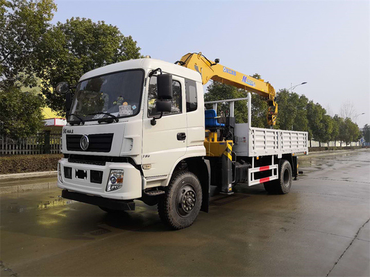 8 Ton Dongfeng Truck 4WD Offroad Mounted Crane For Municipal Construction And Poor Road Conditions