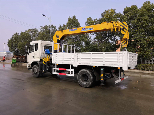 8 Ton Dongfeng Truck 4WD Offroad Mounted Crane For Municipal Construction And Poor Road Conditions