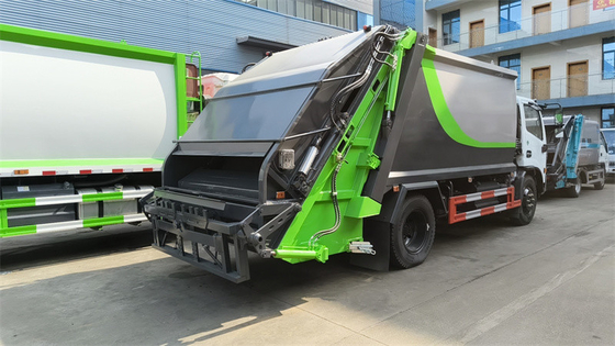 4X2 EURO 6 DONGFENG 156HP 170HP 12CBM COMPACT GARBAGE VEHICLE REAR LOADER GARBAGE TRUCK