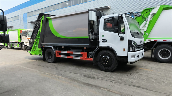 4X2 EURO 6 DONGFENG 156HP 170HP 12CBM COMPACT GARBAGE VEHICLE REAR LOADER GARBAGE TRUCK