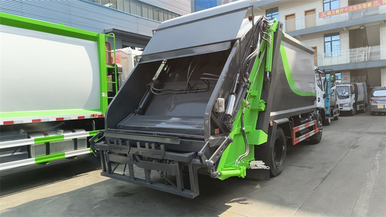 4X2 EURO 6 DONGFENG 156HP 170HP 12CBM COMPACT GARBAGE VEHICLE REAR LOADER GARBAGE TRUCK