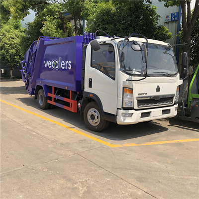 4X2 EURO 3 HOWO 8CBM RHD LHD WASTE REMOVEL TRUCK WASTE COMPACTOR TRUCK