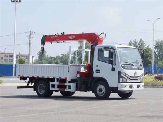 3.2 Ton Dongfeng Truck 4x2 Right Hand Driving Mounted Crane for Municipal Construction and Poor Road Conditions