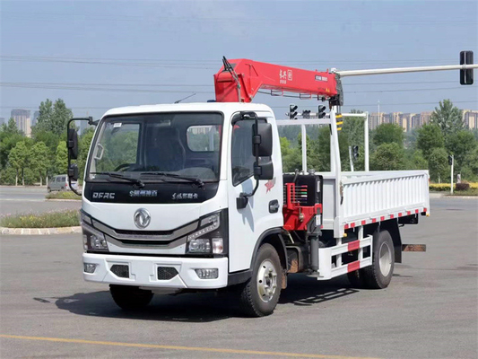 3.2 Ton Dongfeng Truck 4x2 Right Hand Driving Mounted Crane for Municipal Construction and Poor Road Conditions
