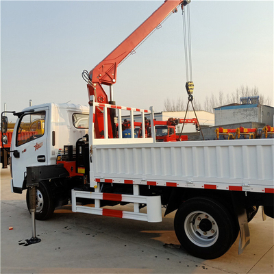 3.2 Ton Dongfeng Truck 4x2 Right Hand Driving Mounted Crane for Municipal Construction and Poor Road Conditions