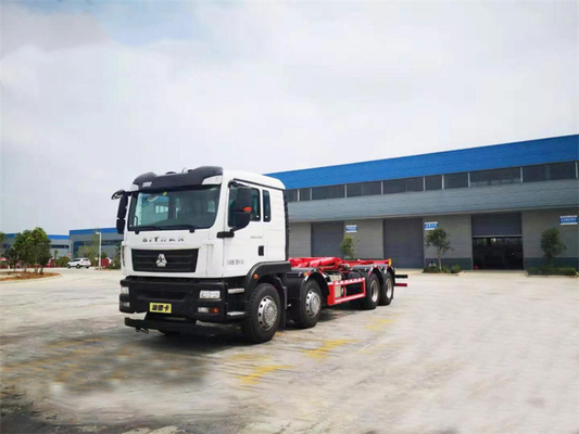 8x4 Sinotruck Howo Hook Lifting Arm Garbage Truck With 20 Cbm Bucket