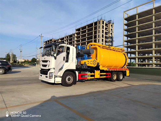 20,000 Liters Japanese ISUZU VC61 6x4 High Pressure Sludge Suction Truck Sewage Tank Truck