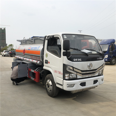 4X2 DONGFENG EURO 6 DIESEL 126HP 6000 LITERS GASOLINE FUEL TANKER WITH DISPENSER