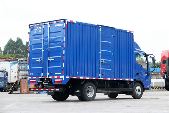 Logistics And Transportation 4x2 JAC Cargo Van Box Truck With 2 Ton 3 Tons Loading Capacity