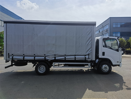 GVW 3500kg Japanese Isuzu Tarpaulin Truck KV100 115hp Light Cargo Box Van Truck With 2 Tons 3 Ton Loading Lorry Truck