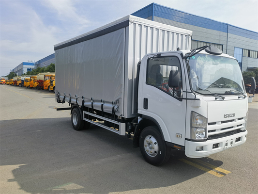GVW 3500kg Japanese Isuzu Tarpaulin Truck KV100 115hp Light Cargo Box Van Truck With 2 Tons 3 Ton Loading Lorry Truck