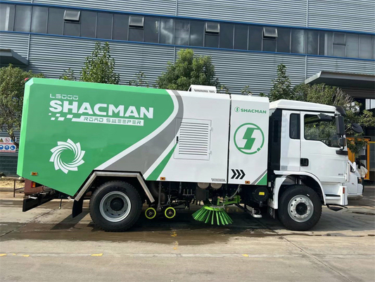 Shacman 4x2 16 Cubic Road Sweeper Advanced Sweeper Truck With High-Pressure Water Spray And Suction Nozzle For High Traffic Areas