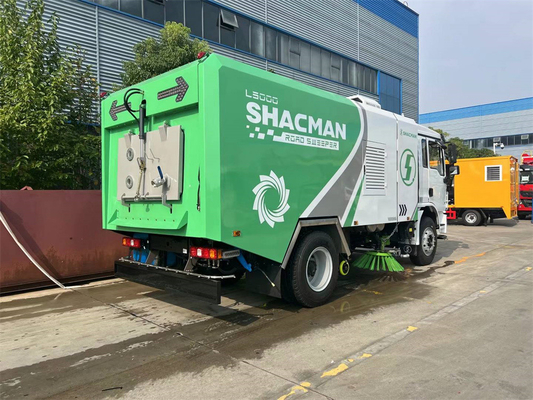 Shacman 4x2 16 Cubic Road Sweeper Advanced Sweeper Truck With High-Pressure Water Spray And Suction Nozzle For High Traffic Areas