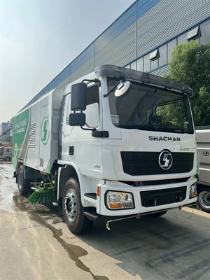 Shacman 4x2 16 Cubic Road Sweeper Advanced Sweeper Truck With High-Pressure Water Spray And Suction Nozzle For High Traffic Areas