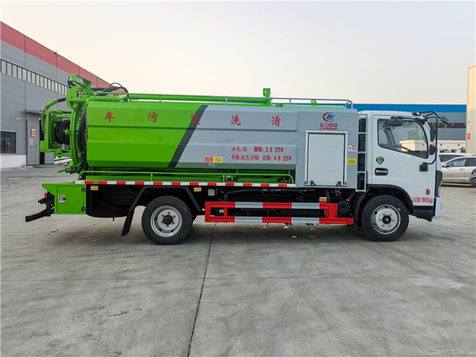 4x2 Chinese Dongfeng 10000 liters Vacuum Sewage Clean and Suction Truck With Water Tank and Sewage Tank