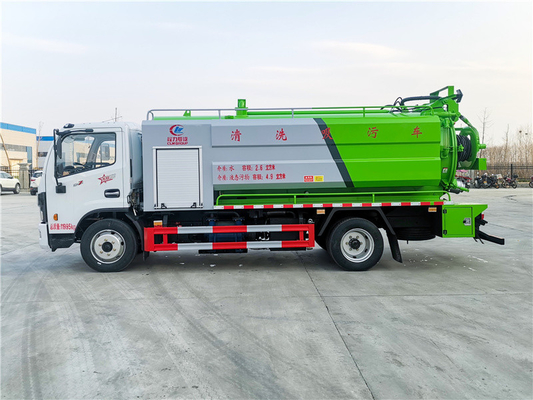 4x2 Chinese Dongfeng 10000 liters Vacuum Sewage Clean and Suction Truck With Water Tank and Sewage Tank