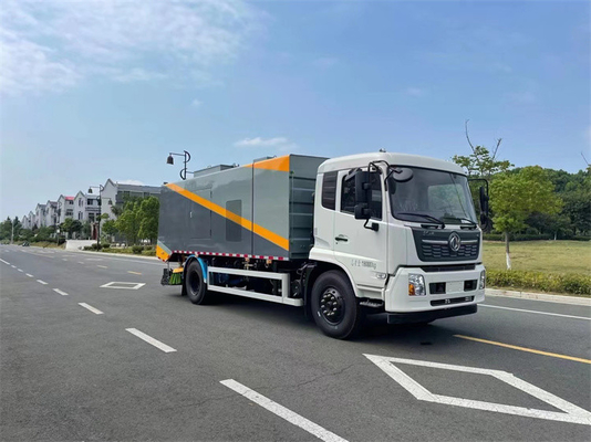 Advanced Sweeper Truck With Integrated High Pressure Washing And Sweeping Capabilities