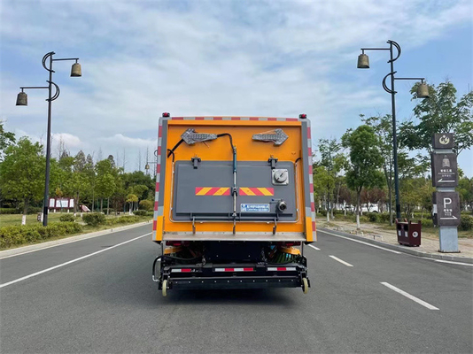 Advanced Sweeper Truck With Integrated High Pressure Washing And Sweeping Capabilities