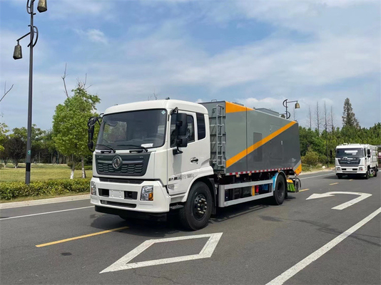 Advanced Sweeper Truck With Integrated High Pressure Washing And Sweeping Capabilities
