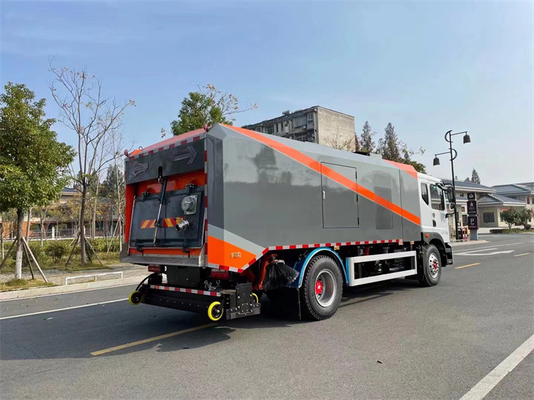 Advanced Sweeper Truck With Integrated High Pressure Washing And Sweeping Capabilities