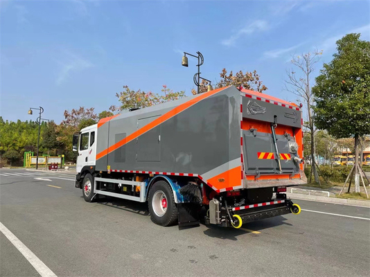 Advanced Sweeper Truck With Integrated High Pressure Washing And Sweeping Capabilities