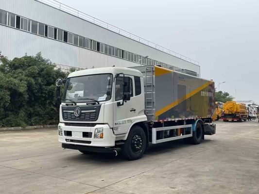 Sweeper Truck With Advanced High-Pressure Water Flushing And Suction Functions For Versatile Cleaning And Maintenance