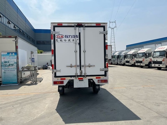Gasoline Fuel FOTON Mini Refrigerated Truck 1 Ton For Food Transportation