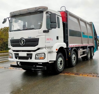 8x4 Garbage Truck 12 Wheeler SHACMAN Refuse Compactor Truck 30m3