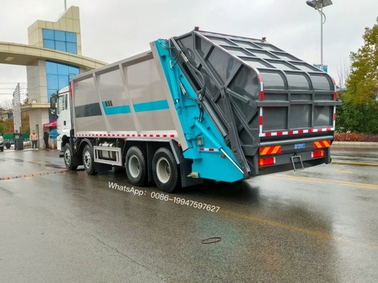 8x4 Garbage Truck 12 Wheeler SHACMAN Refuse Compactor Truck 30m3