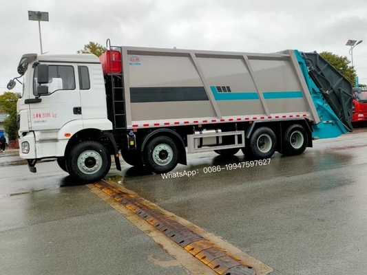 8x4 Garbage Truck 12 Wheeler SHACMAN Refuse Compactor Truck 30m3
