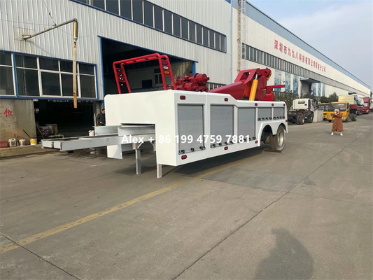 40 Tons Heavy Duty 3 Stages Booms Integrated Wrecker Body 