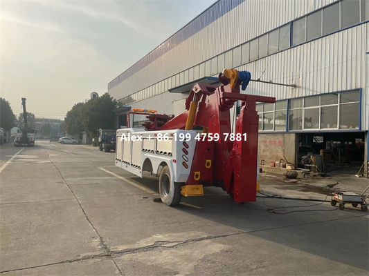 40 Tons Heavy Duty 3 Stages Booms Integrated Wrecker Body 