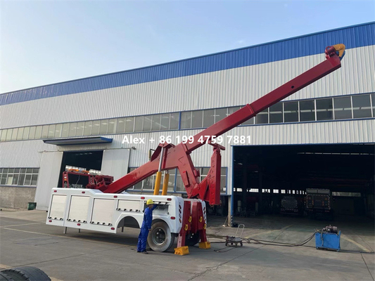 40 Tons Heavy Duty 3 Stages Booms Integrated Wrecker Body 