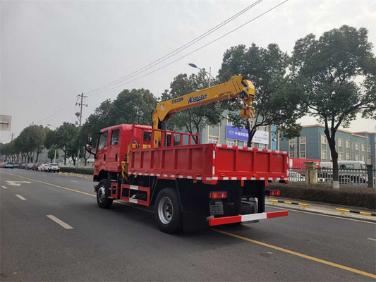 Chinese Dongfeng Brand Double Cabin 4WD 4X4 Truck Mounted Crane With XCMG 5 Tons Crane For military use