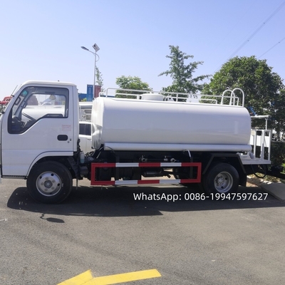 4000L ISUZU 100P Carbon Steel Water Tanker Water Sprinker Truck