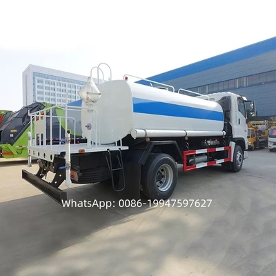 4X2 left hand drive ISUZU FTR truck water tank 10000-15000 liter water sprinkler