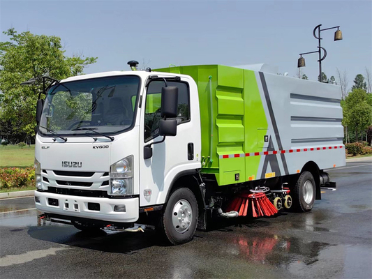 4x2 Isuzu KV600 130hp Eu 5 high pressure road sweeper truck
