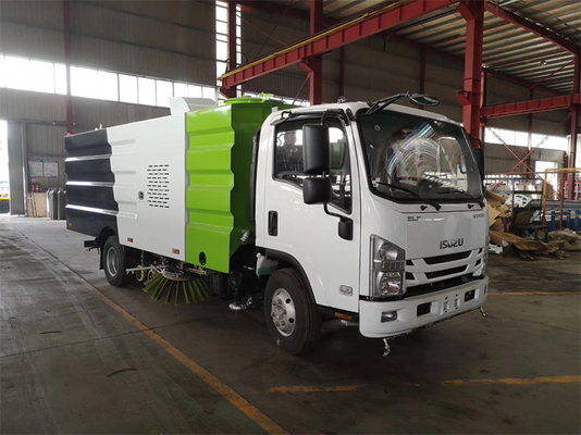 3000 Liters Tank Road Sweeper Truck With Isuzu Engine For Cleaning