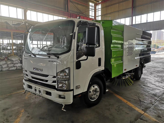 3000 Liters Tank Road Sweeper Truck With Isuzu Engine For Cleaning