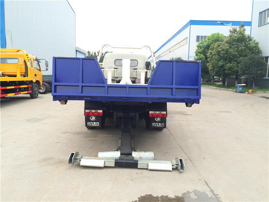 Dongfeng 120hp Flatbed Wrecker Truck 4 Tons Full Landing 0 Degree