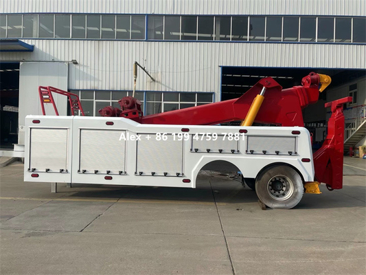 40 Tons Heavy Duty 3 Stages Booms Integrated Wrecker Body 